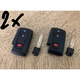 Toyota 2x NEW Toyota PRIUS Keyless Entry Smart Remote Key Fob Shell Case for 2004-2009
