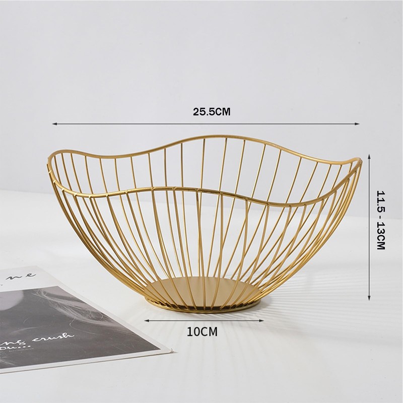 Soulnioi Fruit Basket Wire Fruit Bowl Iron Fruit Holder for