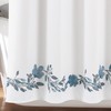 Lush Decor Tanisha Shower Curtain, 72" x 72", Blue &
