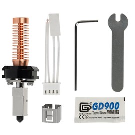 Asbrot Upgrade 0.4mm Hotend Set Compatible with Adventurer 5M, Adventurer 5M Pro, Plug and Play, Supports Quick Replace, Withstands 280 Degrees Celsius 3D Printer Nozzle for High Speed Printing