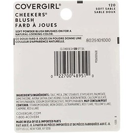 Covergirl Cheekers Blush, Soft Sable 120 0.12 Oz (3 G) by COVERGIRL