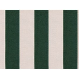 STRIPE CANVAS AWNING FABRIC OUTDOOR FABRIC 60" (HUNTER GREEN/WHITE 1, YARDS)