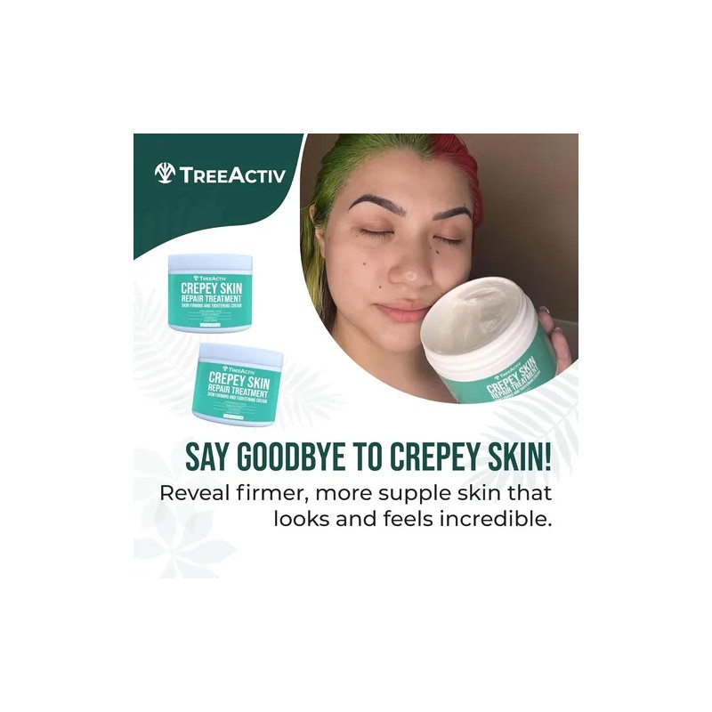 Treeactiv Crepey Skin Repair Treatment, Paquete De 2, Crema
