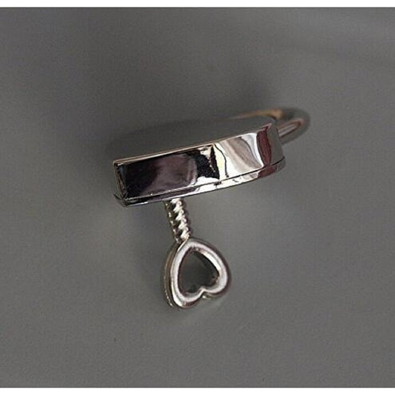 Wendin 1 Pieces Height Polished Heart Shaped Padlock & Skeleton