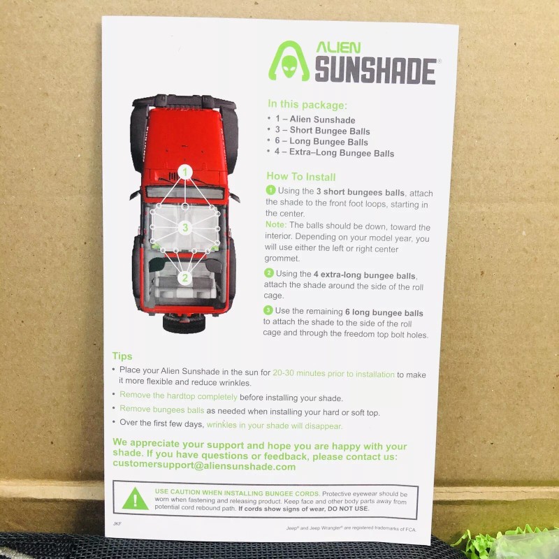 ALIEN SUNSHADE BLACK MESH TOP FRONT SECTION COVER FOR JEEP