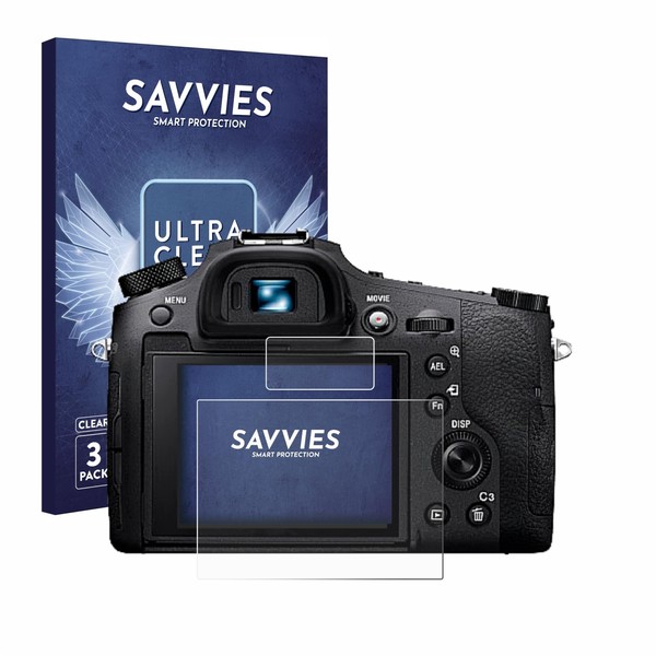 Savvies 6 Pack Screen Protector compatible with Sony Cyber-Shot DSC-RX10