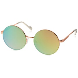 Jessica Simpson Women's J6222 Vintage Metal Round Sunglasses with UV400 Protection - Glamorous Sunglasses for Women, 56mm