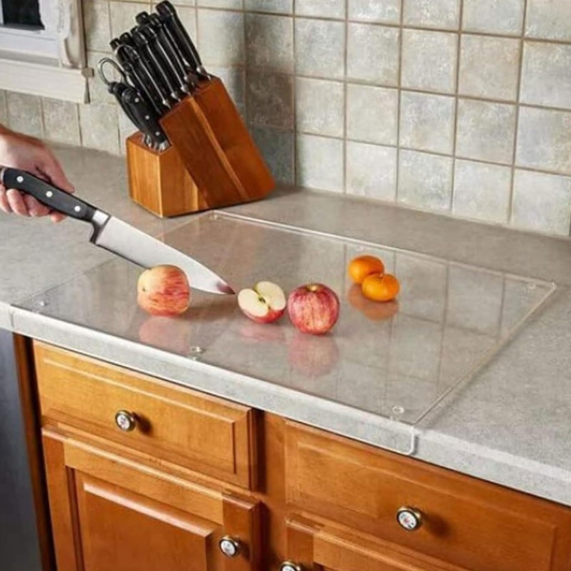 Acrylic Cutting Board, 2023 New Kitchen Countertop Clear Cutting Board,