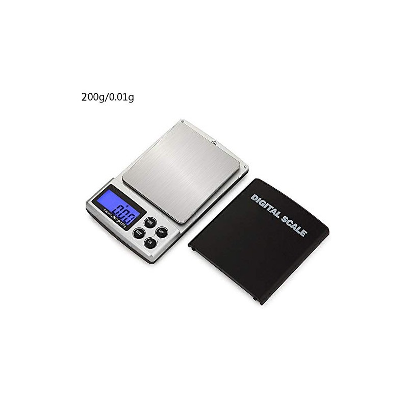 Jewellery Scale, Coin Scale, Pocket Scale, 200g/0.01g, with Backlit LCD