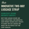 Cincha Travel Adjustable Luggage Strap, Fits Carry-On and Checked Bags,