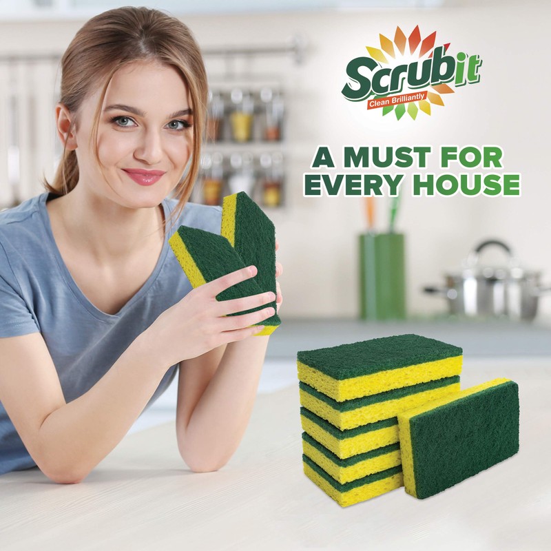Cleaning Heavy Duty Scrub Sponge by Scrub-it - Scrubbing Sponges