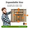 Kiasthome Acacia Wood Kitchen Silverware Drawer Organizer, Expandable Utensil Cutlery