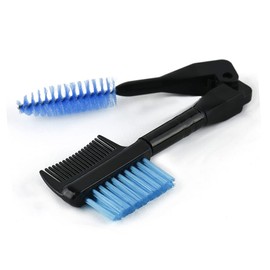 Baluue 3pcs Foldable Eyebrow Comb Double Eyelash Comb Curler Portable Design Yellow Essential Eyebrow Tool for Women and Girls