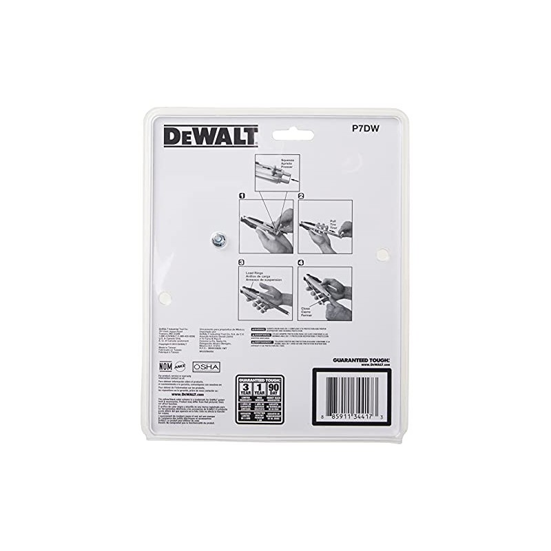 DEWALT Hog Ring Pliers Kit, Includes Pliers and 1000 Ring