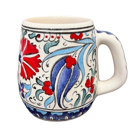 Miami Bazaar Moscow Mule - Tazas de 12 onzas, taza de cerámica, copa de cóctel de cerámica de tulipán rojo, taza artesanal, sin químicos, hecho a mano, taza de cóctel, taza decorativa, taza turca