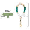 VICHUNHO Marble Silicone Beaded Phone Wrist Strap, Cellphone Lanyard with