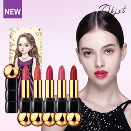 A 5-piece set of volume lipsticks for a woman with a mood color that is perfect for her. / 분위기컬러로만 철벽녀 오브제 볼류머 립스틱 5종세트