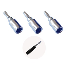 PANSHIYON 4mm to 1/4 Bit Adapter Magnetic,3 Pack Precision Micro to Standard 6.35mm Bit Adapter for 4mm Electric Screwdriver