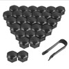 Quesuc 30pcs Universal 17 mm Plastic Nut Cover Cap Screw