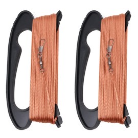 Hsthe Sea Kite Reel Flying Kite String with Wrapping Board Flying Kite Line 100 m Pack of 2 (Black)