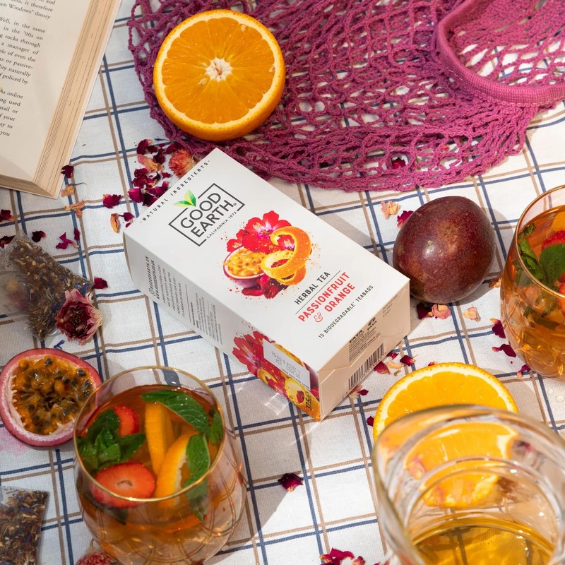 Good Earth Tea Co. Passionfruit & Orange Tea Bags (5