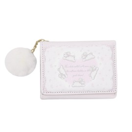 JASASCCEL Cute Wallet for Women Card Holder Small Trifold RFID Blocking Short Purse with Pompom Pendant for Girls Ladies