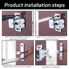 6Pcs Cupboard Latch, Strong Hold Roller Catch Hardware, Double Roller