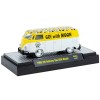 DCD 1960 Volkswagen Delivery Van USA Model "MoonEyes" White and Yellow with Top Graphics and White Interior Limited Edition to 5