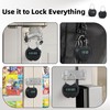 KENRONE Heart Metal Timer Lock, USB Rechargeable Timer Compact Padlock