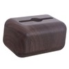 Tissue Box Cover Wood Grain Easy Refill Rectangular Stylish Elegant