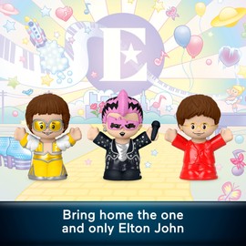 Little People Collector Elton John Special Edition Set for Adults & Fans, 3 Figures in a Display Gift Box, HVG78