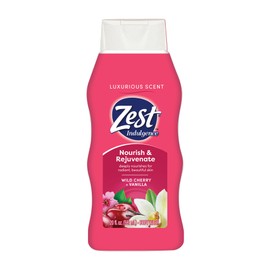 Zest Body Wash - Infused with Wild Cherry and Vanilla - Hydrating Body Soap - Suitable for All Skin Types - Wild Cherry and Vanilla - 20 oz