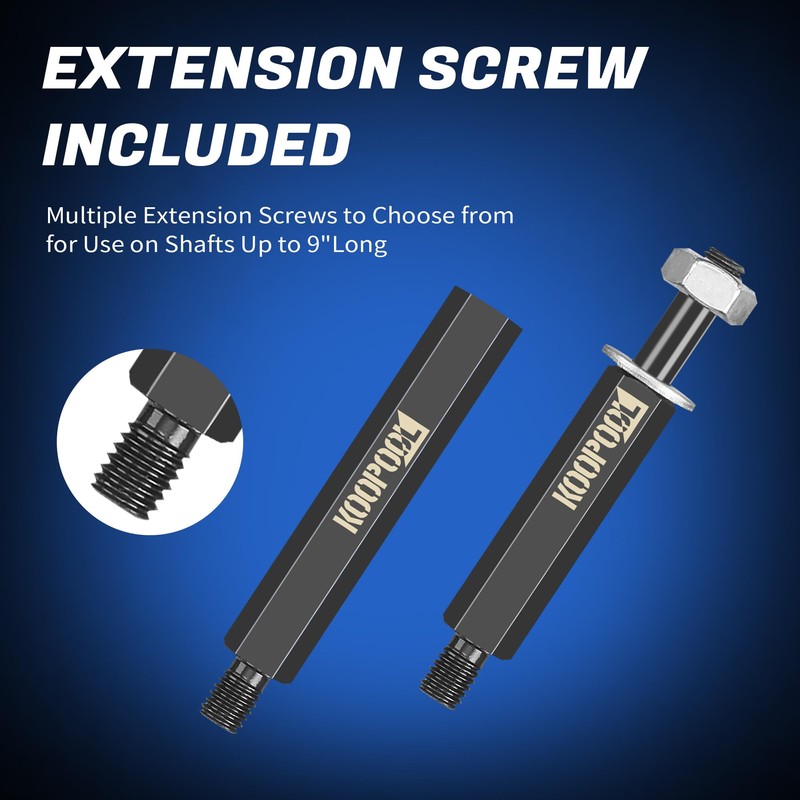 KOOPOOL 12-Piece Bearing Puller, Wheel Hub Puller Set, Wheel Bearing