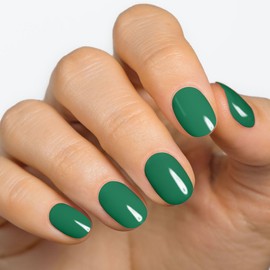 MOYOU LONDON Semi-cured UV Gel Strips - Pack of 20 - Gel Nail Foils UV Hardening for Salon Quality Manicure - Set with Nail File & Wooden Cuticle Sticks - Tennis Court