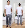 yuyangdpb Men's 3-Pack Pajama Pants Cotton Plaid Pjs Bottoms Sleep