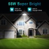 USTELLAR 55W Plug in Motion Sensor Lights Outdoor, Flood Lights