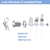 5/8" Cabinet Locks with Keys, Keyed Alike Cam Lock for