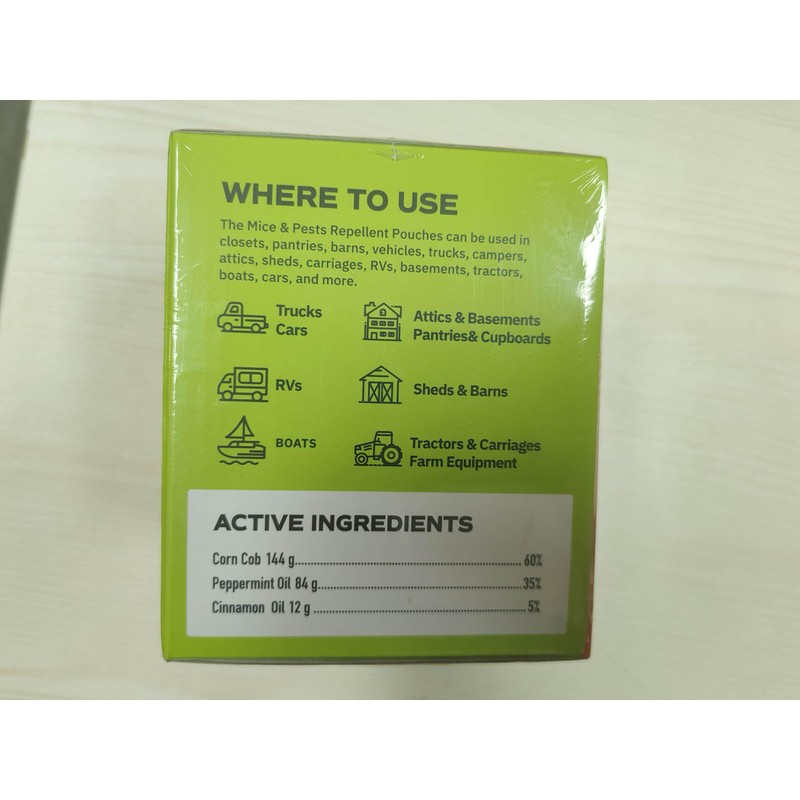 Pack Peppermint Oil Mice Repellent for Rats, Mice, Squirrels,