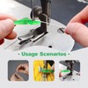 Fish Mouth Sewing Machine Needle Threader, Upgraded Automatic Needle Threader