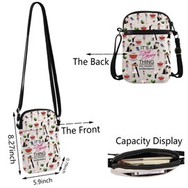 Dance Dirty Inspired Makeup Bag Dancing Gift 80s Movie Zipper Pouch Pouch Dancing Lover Gift Bag for Women Girls (Dancing Thing CA Cr)