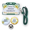 Hidden Disability ID Card with 2 x 58mm large sunflower