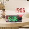 Fonowx Projection Alarm Clock NightStand Date with Rotatable Projector Digital