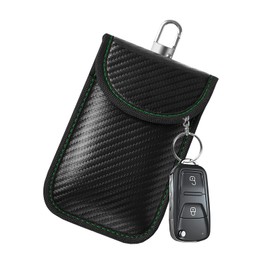 Faraday Pouch for Car Keys, RFID Key Pouch Keyless Car Blocker, Car Key Signal Blocking Pouch, Blocking Signal Keyless Entry Car Keys Case (Green)