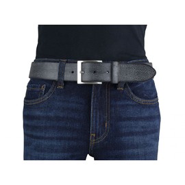 BELTINGER Men's Belt Made of Soft Full Cowhide Leather Vintage Look 4 cm Jeans Belt for Men 40 mm Leather Belt Used Look, Brown, silver