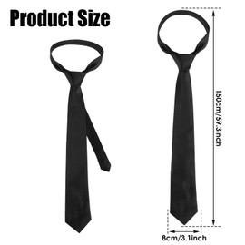 BFGLLY 3.15" Men Ties, Solid Color Tie Satin Neck Tie Pure Color for Men Wedding Classic Formal Business Necktie - Red