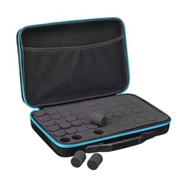 Essential Oil Storage Case, 60 Grids Traveling Carrying Essential Oil Holder Case, Essential Oils Organizer Protects,Portable Oils Storage Organzier Bag with Carrying Handle