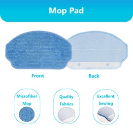 Kit de Accesorios para Aspiradora Robótica con 8 Cepillos Laterales accesorios br151 8 Filtros, 8 Piezas de Repuesto de Fregona para MAMNV BR150/BR151, para Repuestos para Aspiradoras