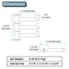 Angle Simple Swivel Towel Hook 3 Arms, SUS304 Stainless Steel
