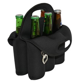 CHILDHOOD 6 Pack Beer Carrier Beer Holder Insulated Neoprene Beer Bottles Carrier Tote 12 oz Beer Bottles Can Cooler Holder