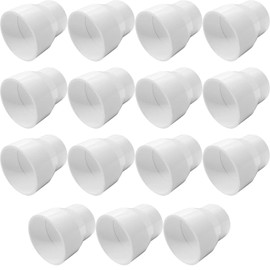 YSIL 15 Pcs 1" x 3/4" PVC Reducer Coupling Adapter Socket x Socket Pipe Fittings,Schedule 40 PVC DWV Pipe Slip Socket Connectors for House & Industrial Plumbing PIPE Connection,White